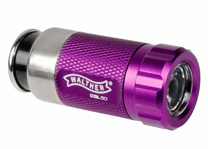 Walther CSL50 Rechargeable LED Flashlight, Pink