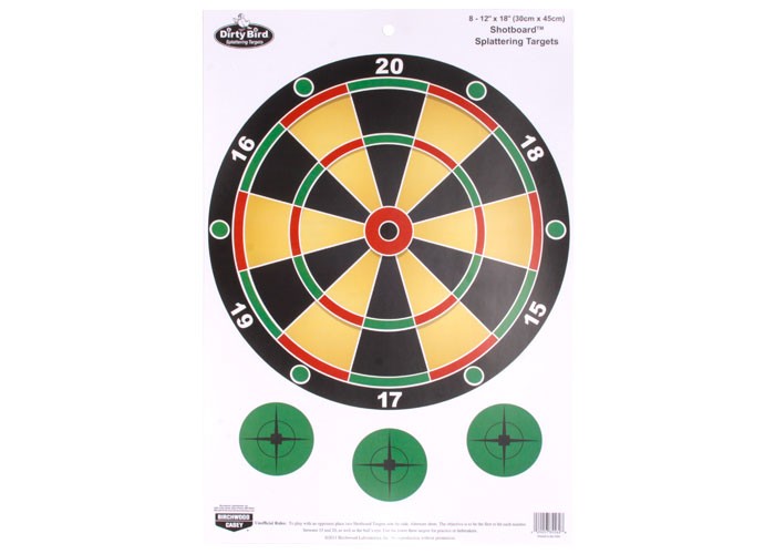 Birchwood Casey Dirty Bird Shotboard Game Target, 12x18, 8ct