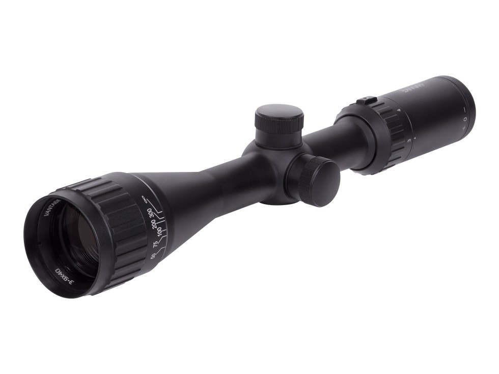 Hawke Sport Optics 3-9x40 AO Sport HD Rifle Scope, 30/30 Duplex Reticle, 1/4 MOA, 1 Tube