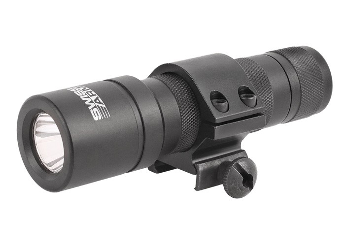 Swiss Arms Tactical Flashlight, Remote Switch & Mount Ring, Black