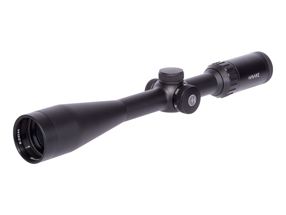 Hawke Optics 6-24x44 AO Varmint Rifle Scope, 1/2 Mil-Dot Reticle, 1/4 MOA, 1 Tube