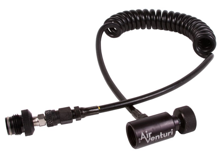 Air Venturi 30 CO2 Coiled Remote Line, Male & Female Foster Quick-Disconnect Fittings