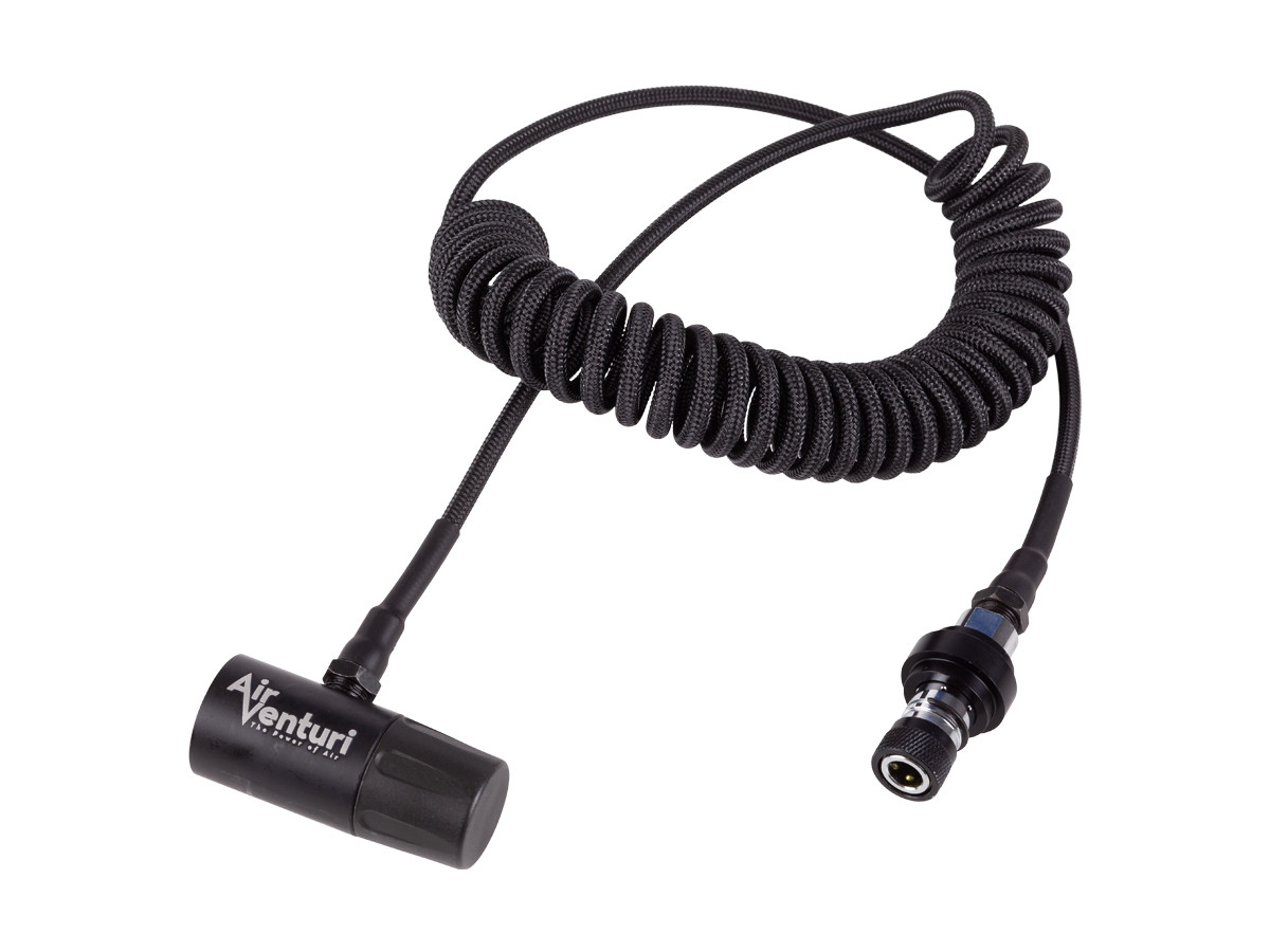 Air Venturi 30" CO2 Coiled Remote Line, Female Foster QD