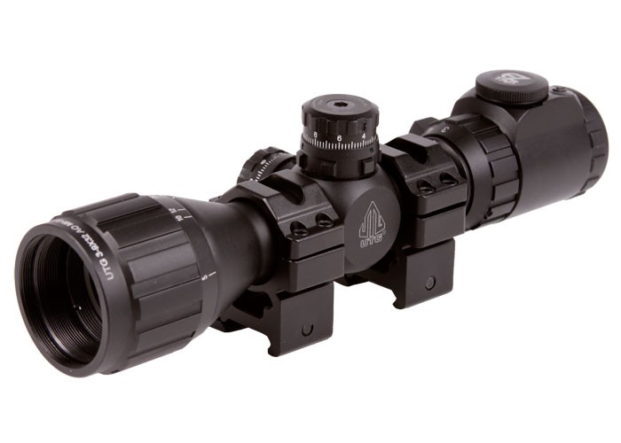 UTG Bug Buster 3-9x32 AO, EZ-TAP Mil-Dot IR, 1/4 MOA, 1" Tube