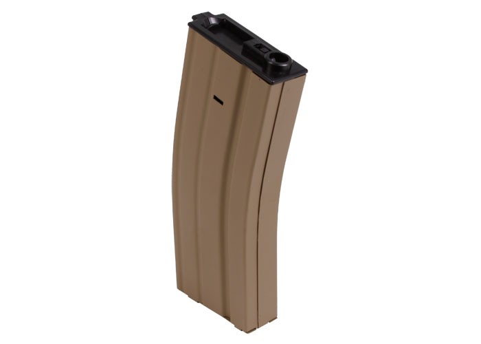 Elite Force Ares M4/M16 Airsoft Rifle Magazine, Metal, Tan, 300 Rds