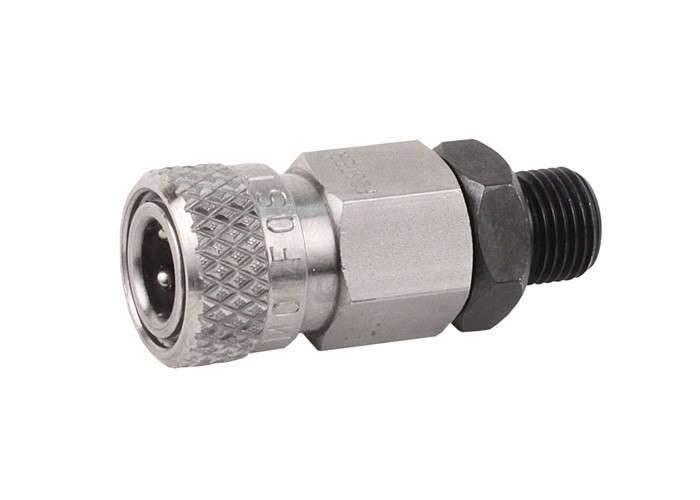 Air Venturi Foster Female Quick-Disconnect to 1/8 BSPP Male, 5000 PSI