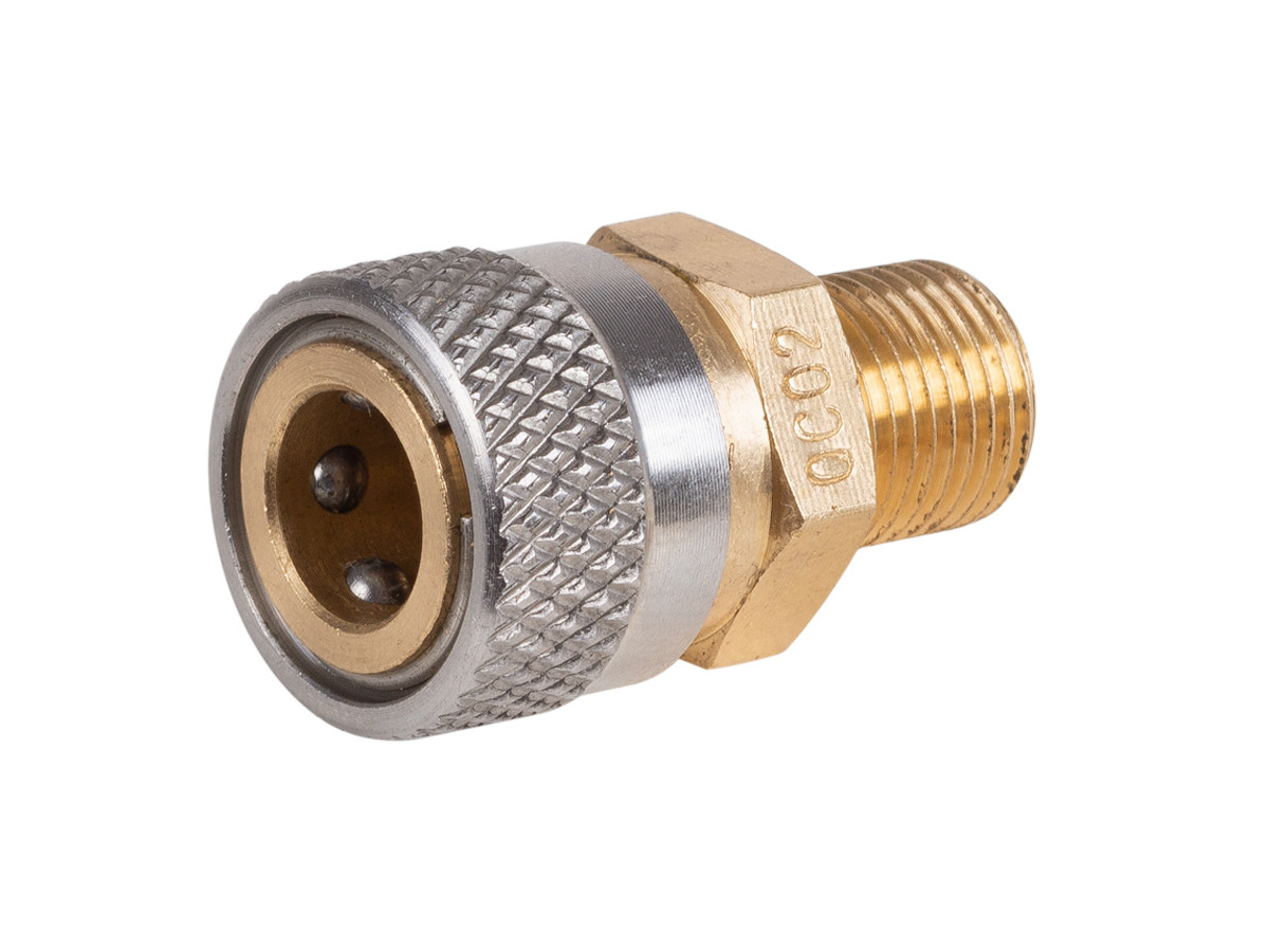 Air Venturi Foster Female Quick-Disconnect to 1/8 BSPP Male, 5000 PSI