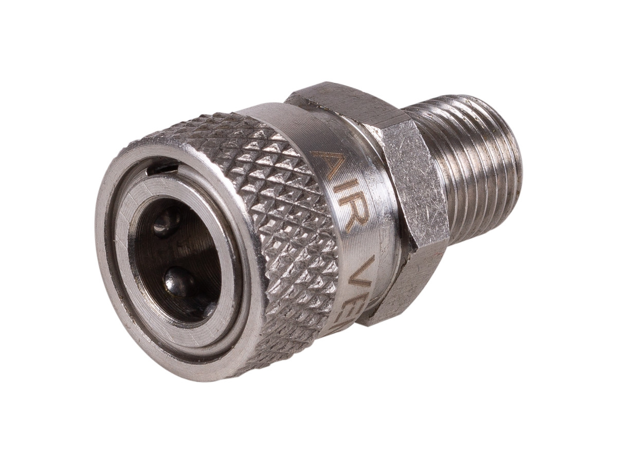 Air Venturi Female Quick-Disconnect to 1/8" BSPP Male, 5000 PSI