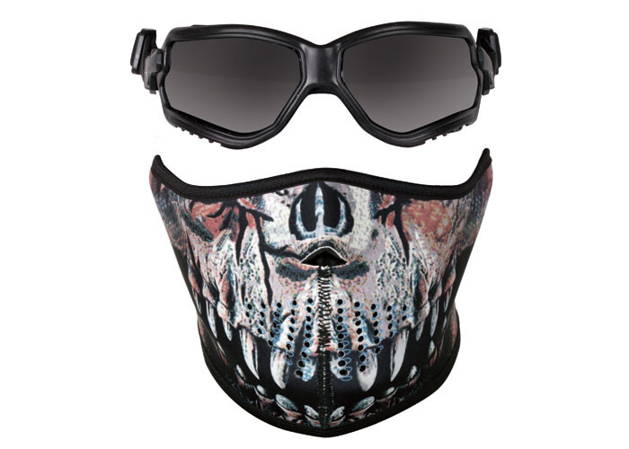 Crosman Elite ForceFlex Goggles & Half Predator Mask