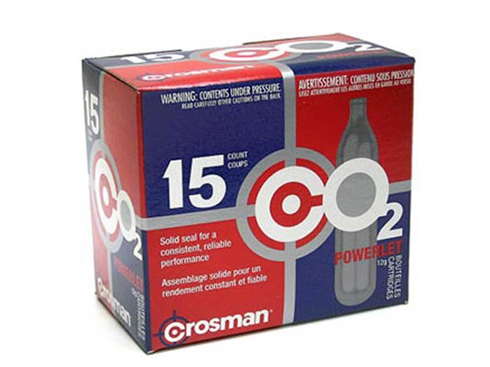 Crosman 12 Gram CO2, 15 Cartridges