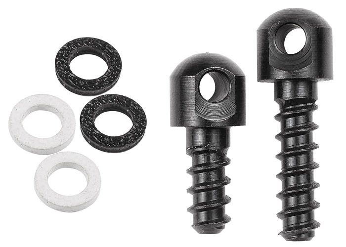 GrovTec Wood Screw & Swivel Studs, 1/2" & 3/4" Studs & 4 Spacers