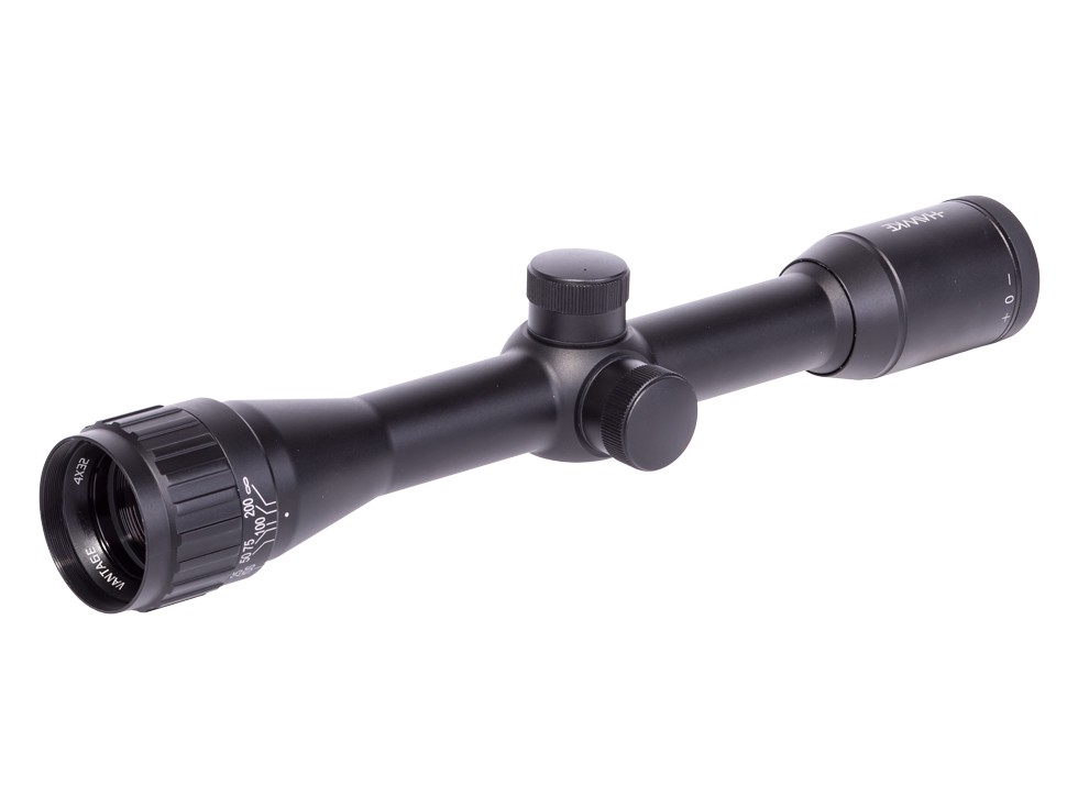 Hawke Sport Optics 4X32 AO Sport HD Rifle Scope, Mil-Dot Reticle, 1/4 MOA, 1 Tube