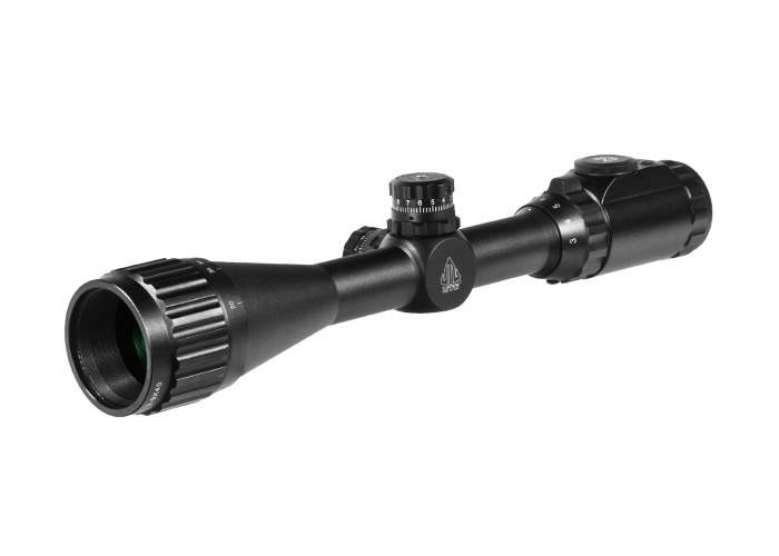 Leapers UTG 3-9x40AO True Hunter Rifle Scope, EZ-TAP, Illuminated Mil-Dot Reticle, 1/4 MOA, 1 Tube, High 3/8 Rings