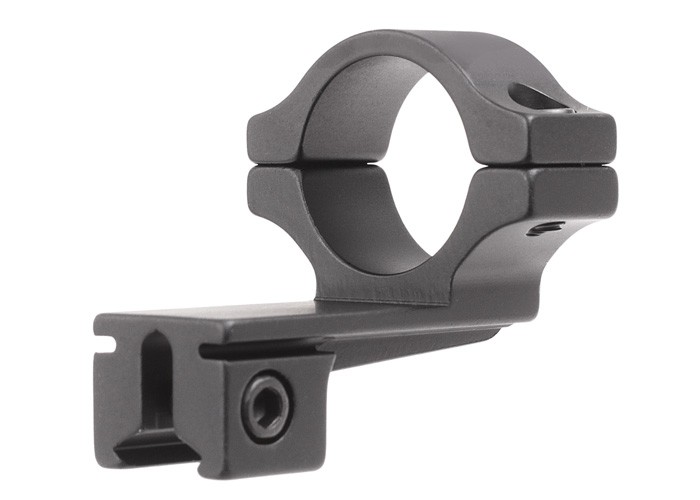 BKL Single 1" Offset Ring, 3/8" or 11mm Dovetail, 0.60" Long, Black