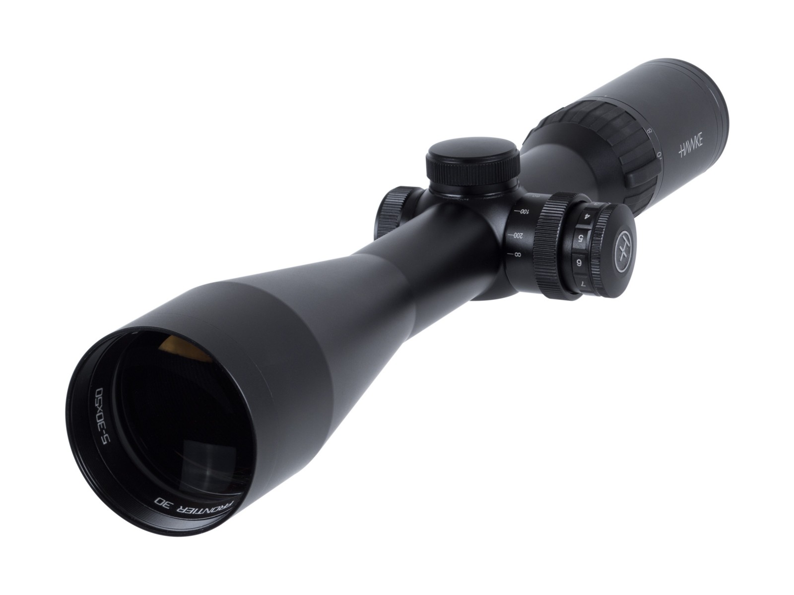 Hawke Sport Optics Frontier 30 Side Focus 5-30x50 Rifle Scope, LR Dot IR Reticle