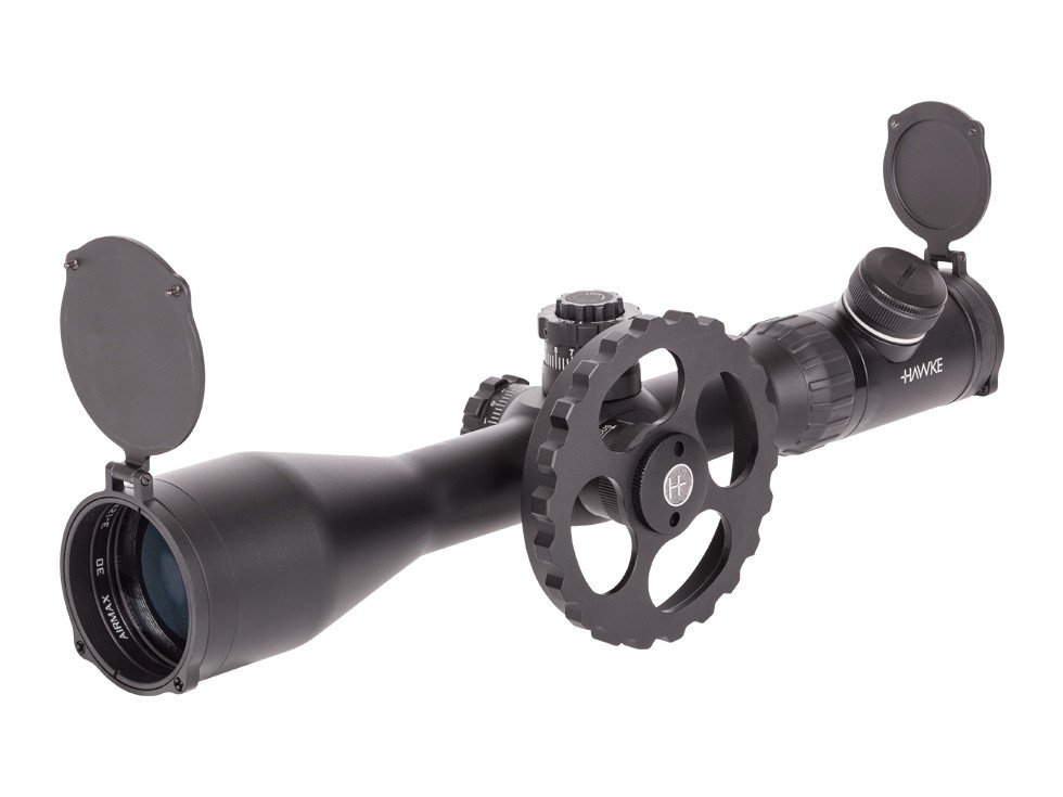Refurbished Hawke Sport Optics Airmax 3-12x50 AO Rifle Scope, Ill. AMX Reticle, 1/4 MOA, 30mm Tube