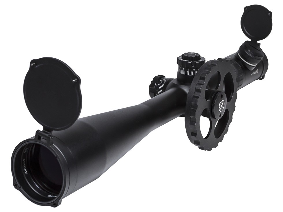 Refurbished Hawke Sport Optics 8-32x50 AO Airmax 30 SF Rifle Scope, Ill. AMX Etched Glass Mil-Dot Reticle, 1/4 MOA, 30mm Tube