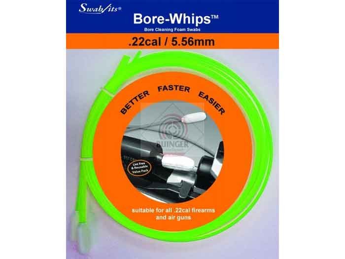 Swab-Its .22-Cal Bore-Whips, Washable, Reusable, 3ct