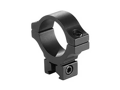BKL Single 30mm Single Strap Ring, 3/8 Or 11mm Dovetail, .60 Long, Low, Black