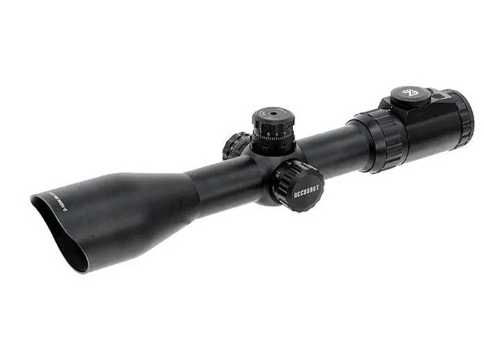 UTG Accushot SWAT 2-16x44 AO, Mil-Dot IR, 1/4 MOA, 30mm Tube