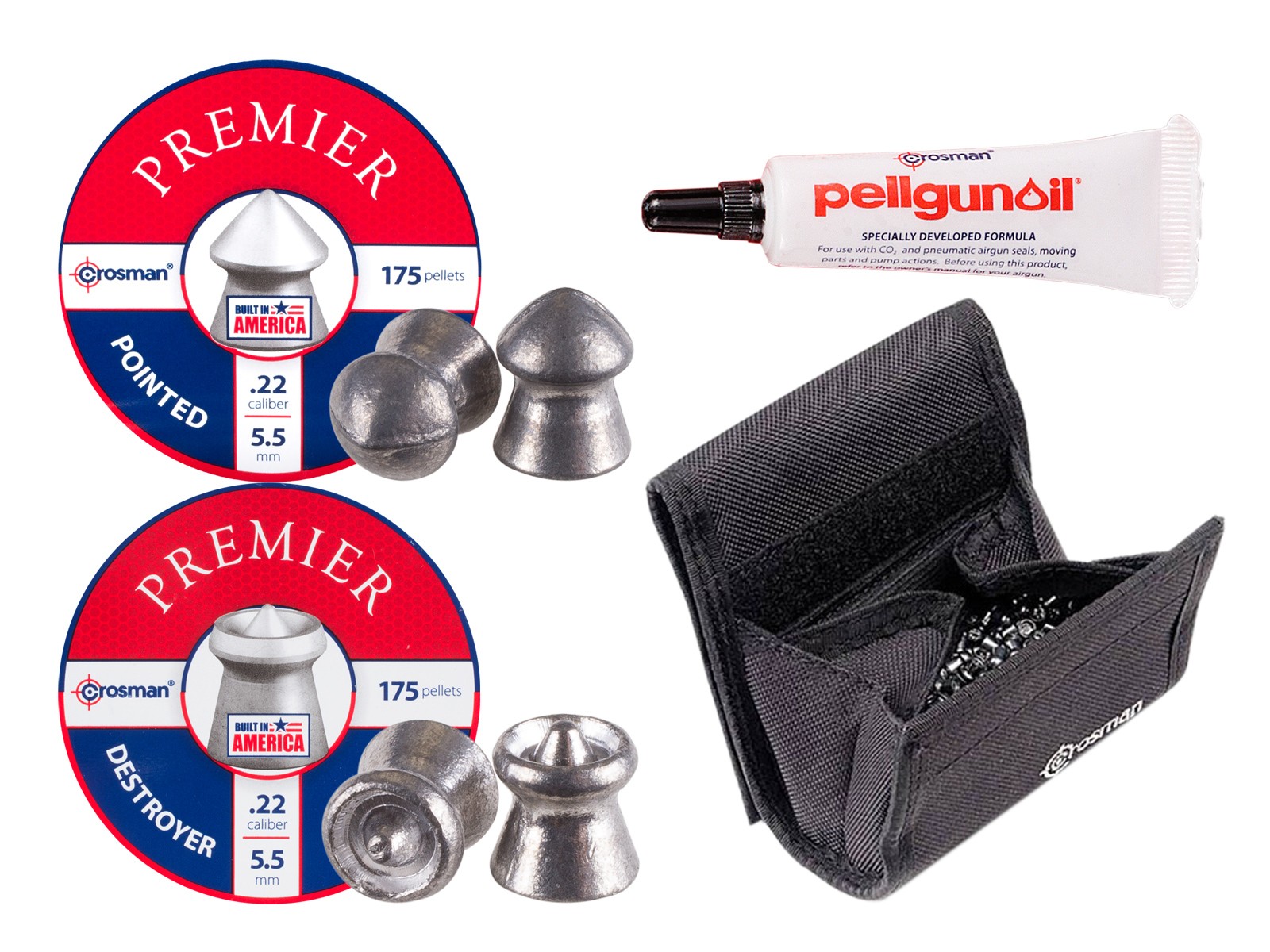 Crosman Shooters Pellet Kit, .22 Caliber