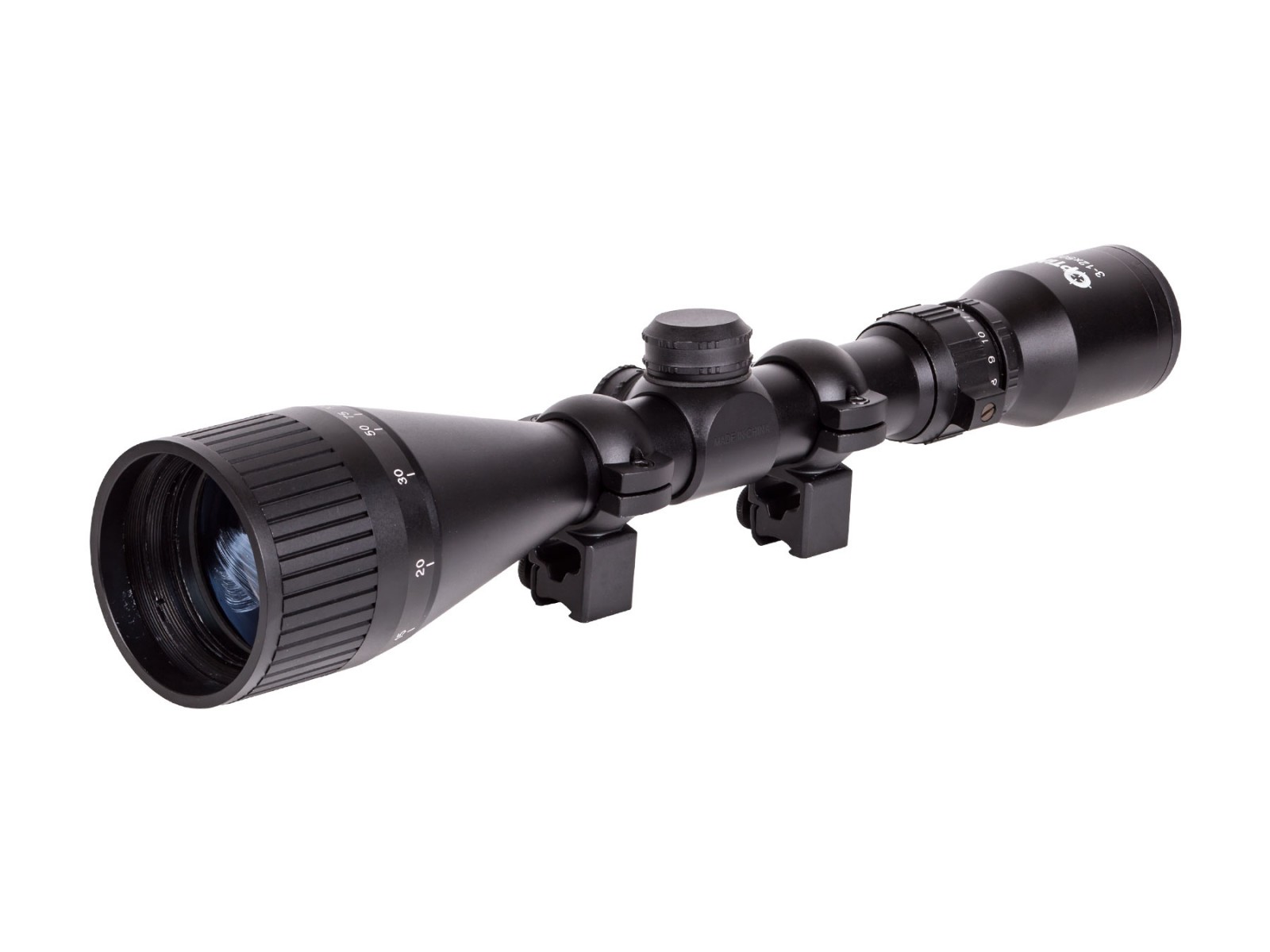 Hatsan Optima 3-12x50 AO Rifle Scope, Duplex Reticle, 1" Tube