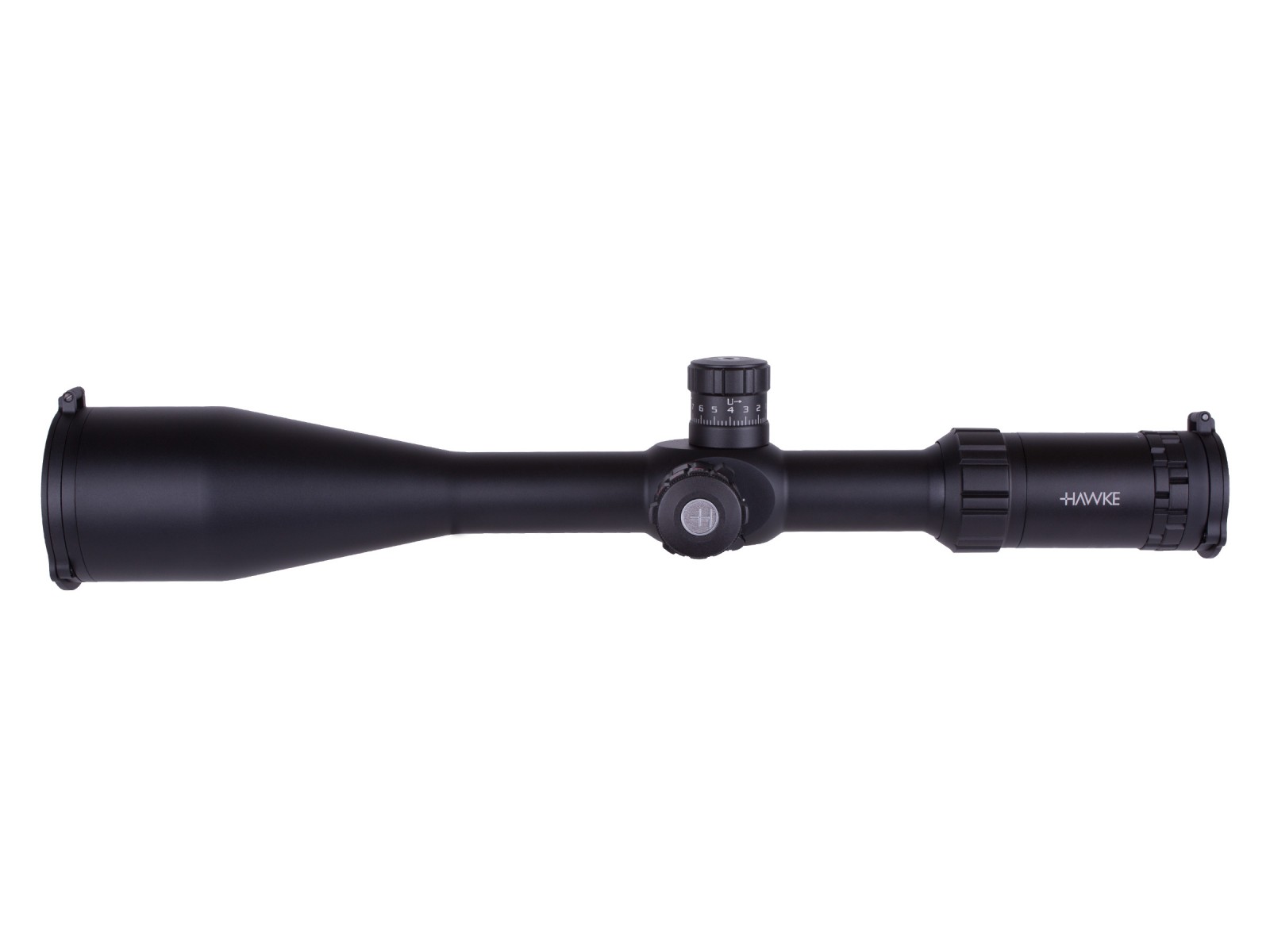 Hawke Sport Optics 6-24x56 Sidewinder SF Rifle Scope, Glass Etched Illuminated 20X 1/2 Mil-Dot Reticle, 1/4 MOA, 30mm Tube