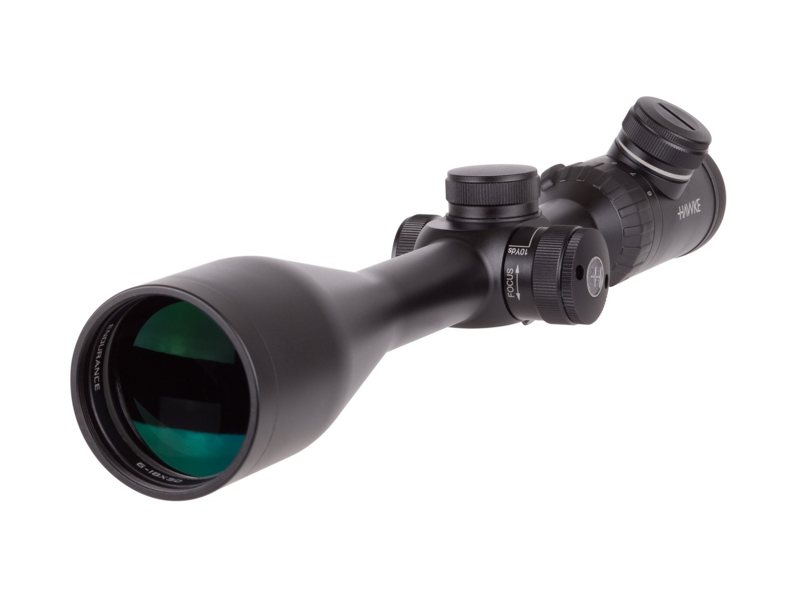 Hawke Sport Optics 6-18x50 Endurance Rifle Scope, Mil Dot Reticle, 1/4 MOA, 1" Tube