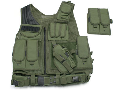 UTG Airsoft Deluxe Tactical Vest, OD Green