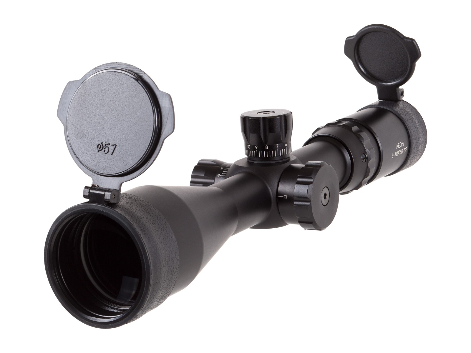 Aeon 3-18x50 AO Classic Rifle Scope, Trajectory Reticle, 1/4 MOA, 30mm Tube