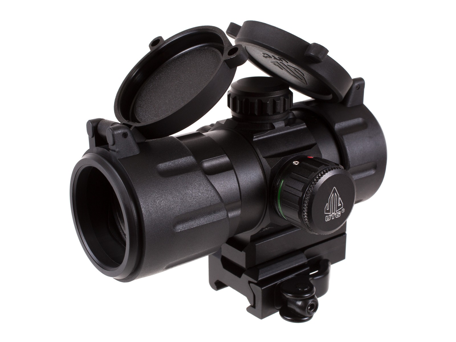 UTG 4.2" ITA Red/Green T-Dot Sight, 38mm Tube, Riser, Quick-Detach Mount