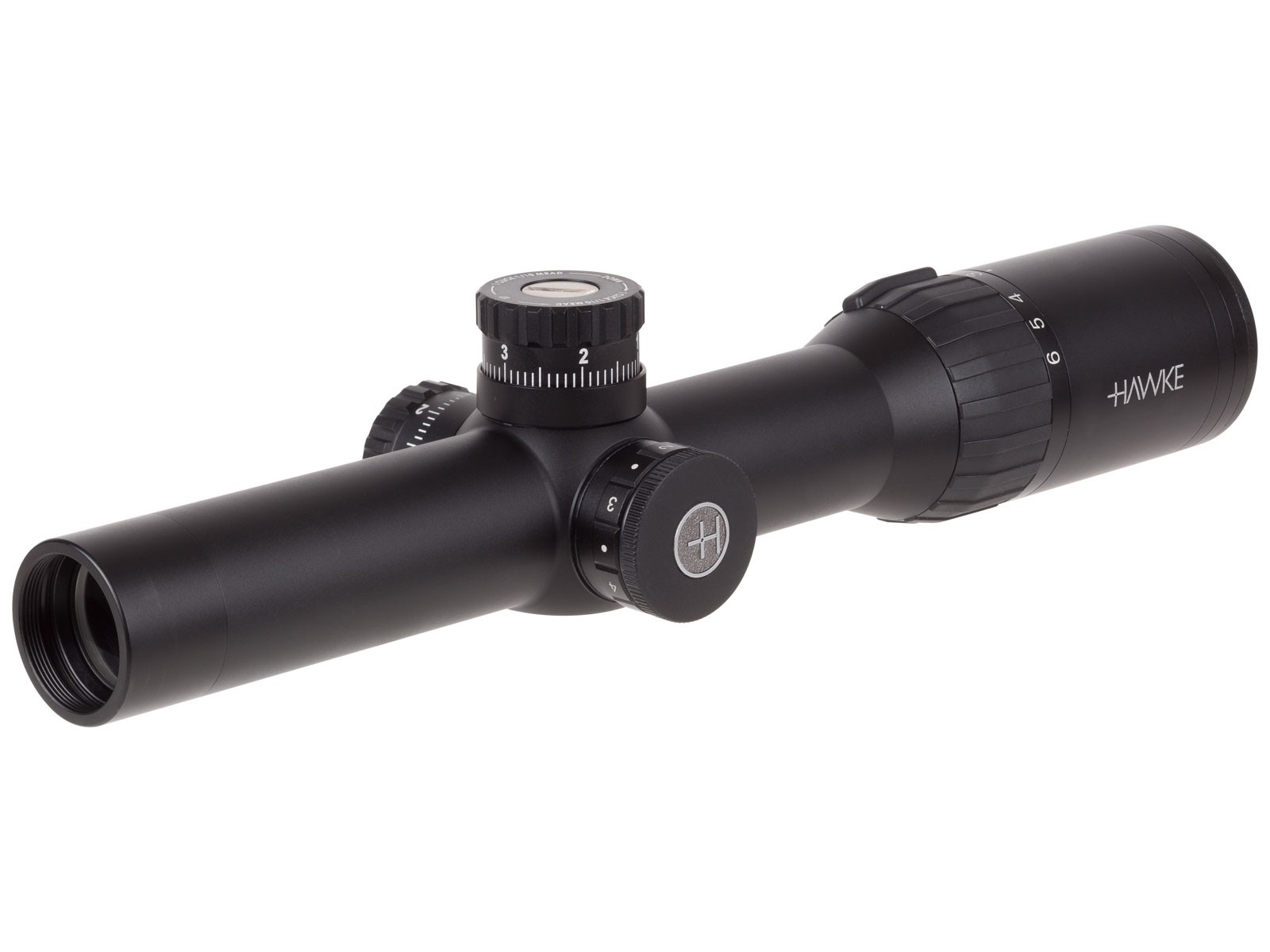 Hawke Sport Optics 1-6x24 Frontier 30 Rifle Scope, Ill. Red Tactical Dot Reticle, 1/10 MRAD, 30mm Tube