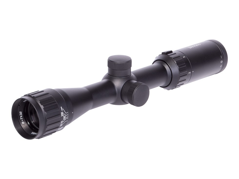 Refurbished Hawke Sport Optics 2-7x32 AO Sport HD Rifle Scope, Mil-Dot Reticle, 1/4 MOA, 1" Tube