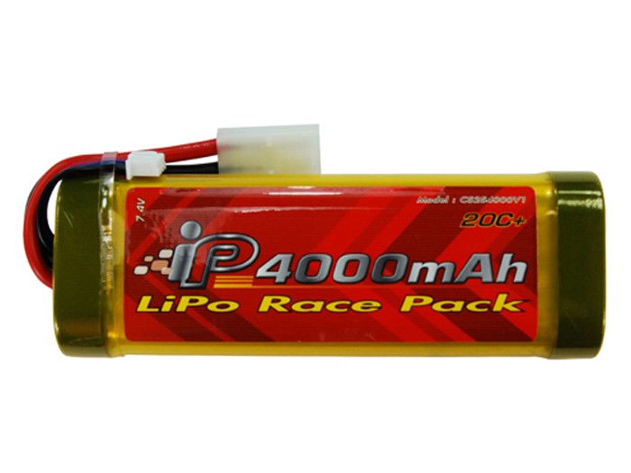 TSD/Intellect 7.4V 4000 mAh 20C LiPo AEG Battery, Large Pack