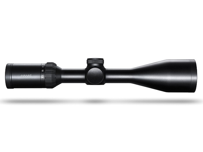 Hawke Sport Optics Panorama 4-12x50 Rifle Scope, 10 x 1/2 Mil Dot Reticle, 1/4 MOA, 1" Tube