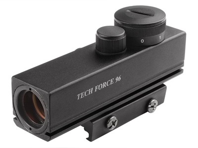 Refurbished Tech Force TF96 Red Dot Sight, 3 MOA, Rheostat, 11mm & Weaver Mounts
