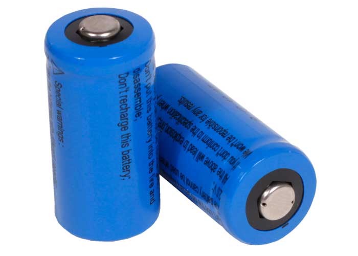 JY CR123A 3V Lithium Batteries, 2 PCs per Pack