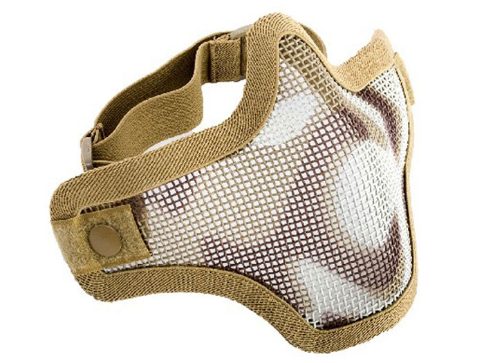 Firepower Mesh Half Mask, Single Strap, Desert