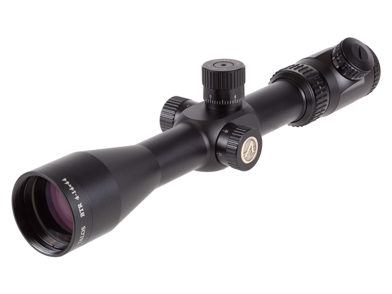 Refurbished Athlon Optics 4-14x44 Talos BTR Tactical Rifle Scope, FFP Ill. Mil Reticle, 0.1 MIL, 30mm Tube