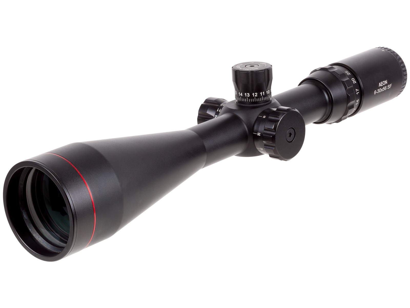 Aeon 6-30x56 SF AO Scope, Trajectory Reticle, 1/4 MOA, 30mm Tube