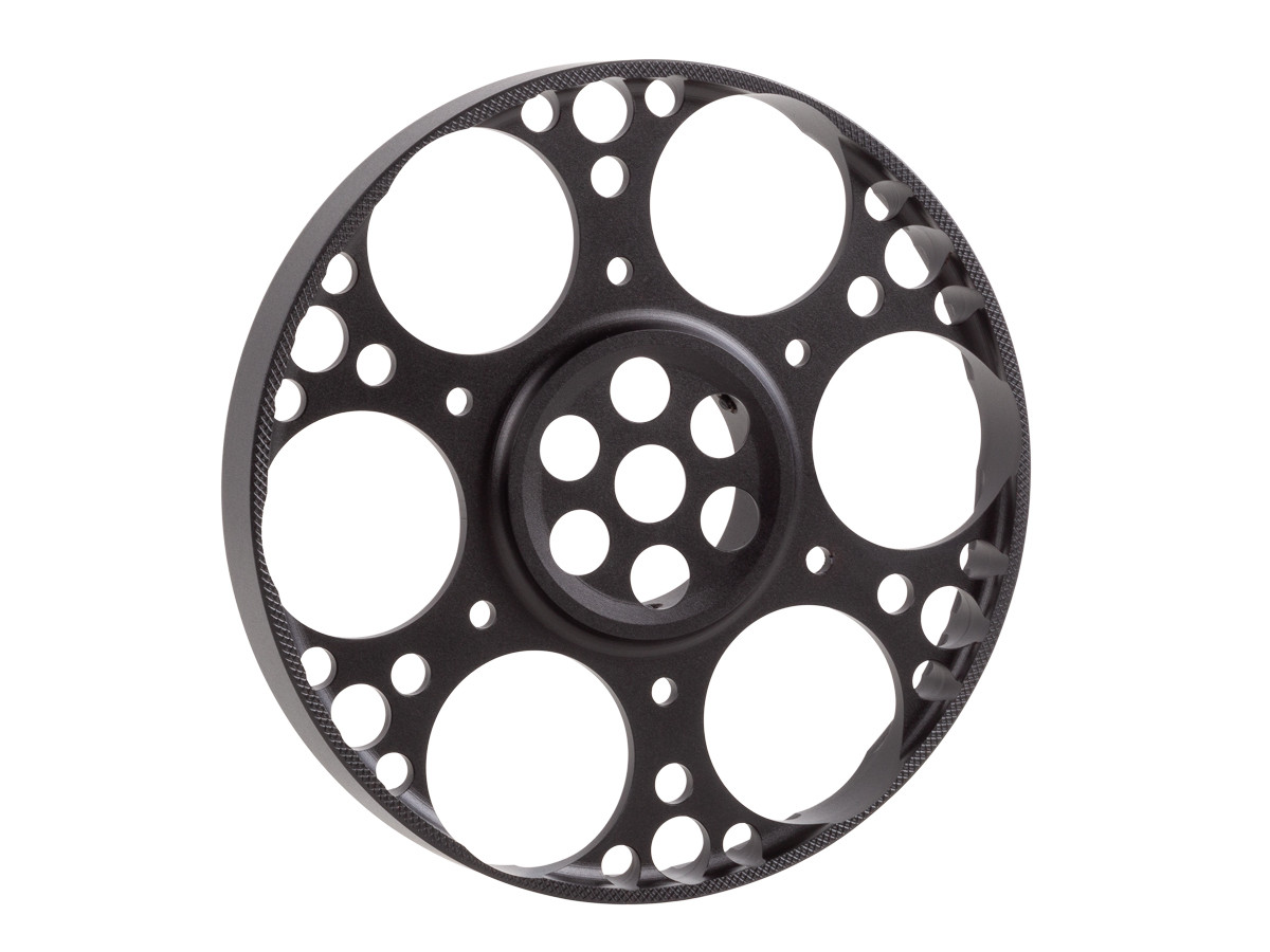 Falcon Optical Systems 125mm Aluminum Sidewheel, Fits T50 And X50 Rifle Scopes