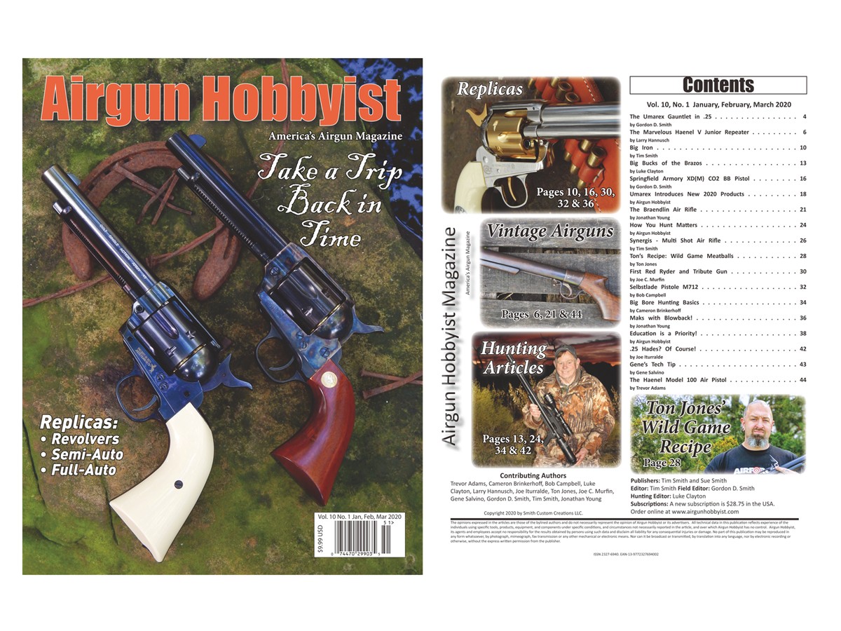 Airgun Hobbyist Magazine 1st Qtr. 2020