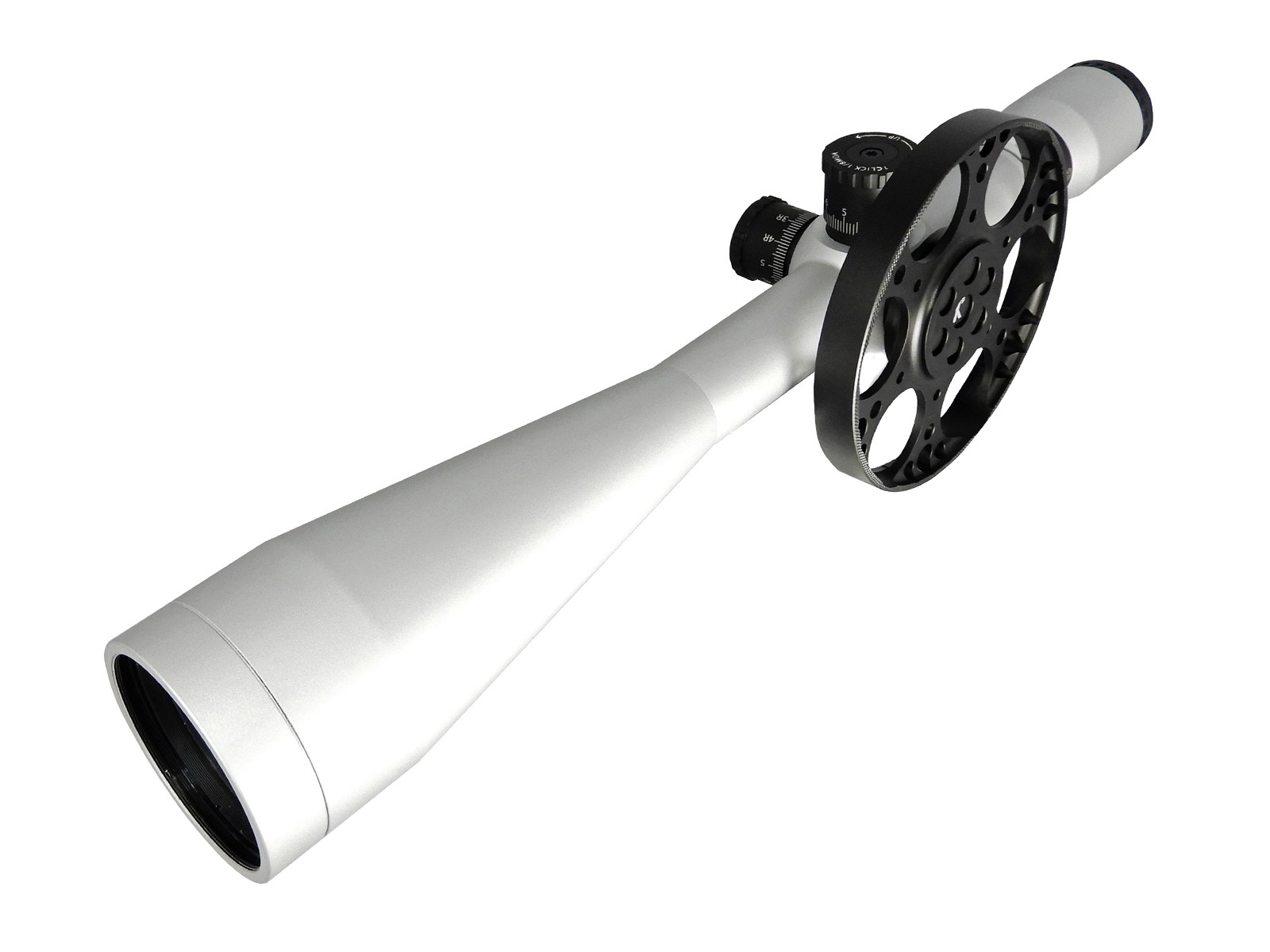 Falcon Optical Systems 10-50x60, X50 Field Target Riflescope, MOA200 SFP Reticle, 1/8 MOA, 30mm, Silver