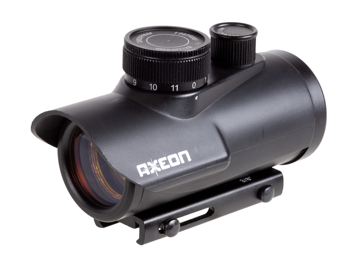 Axeon 1XRDS Red Dot Sight, Weaver And 11mm Dovetail Mount