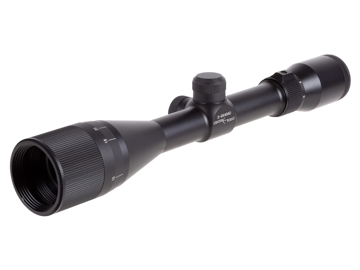 CenterPoint Adventure 3-9x40 AO Rifle Scope