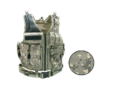 UTG Airsoft Deluxe Tactical Vest Digital, Army Digital Camo