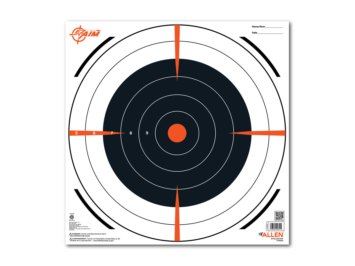 Allen Company EZ Aim Bullseye Target, 12x12, 13-pack