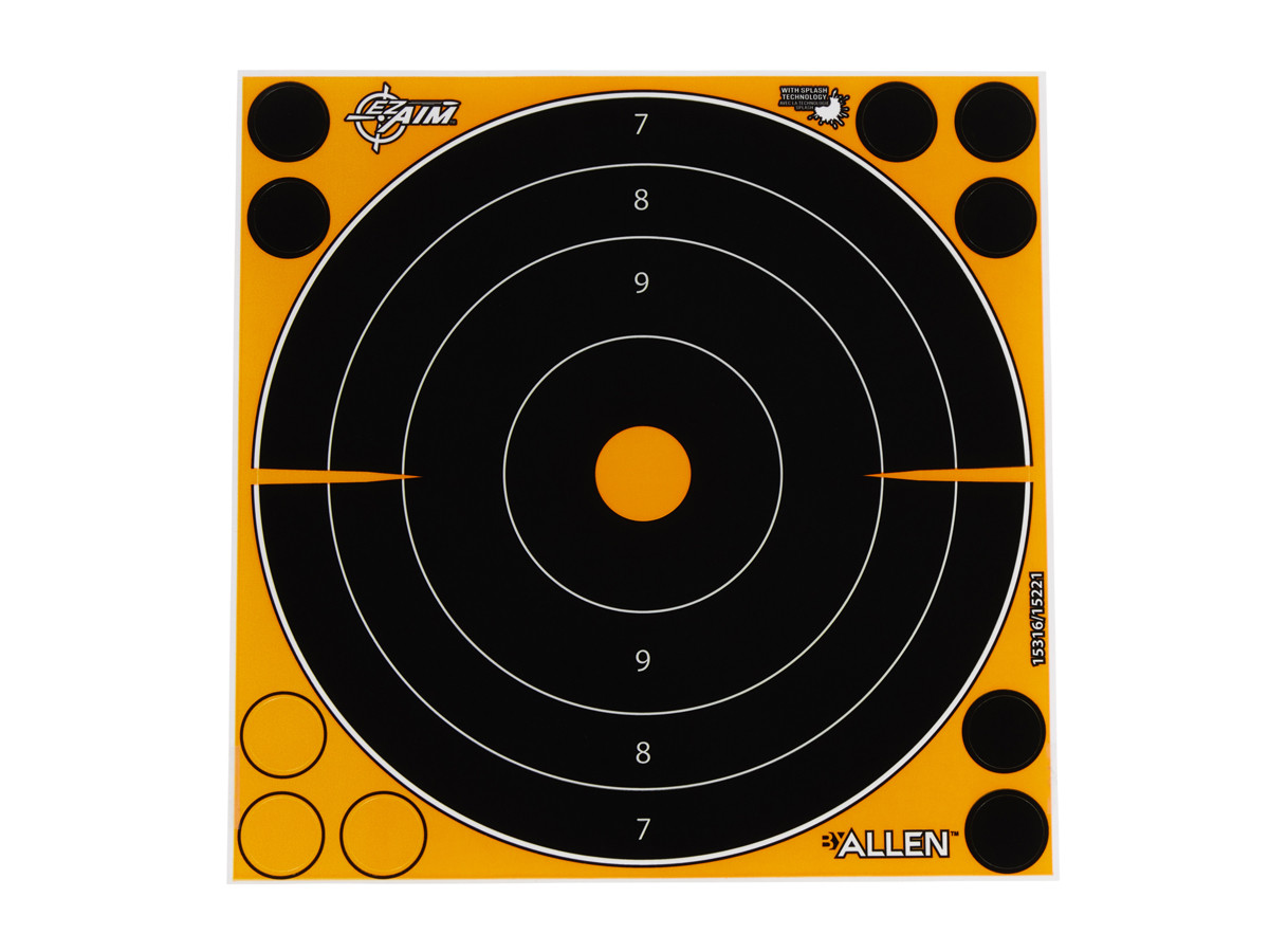 Allen Company EZ Aim Splash Bullseye Target, 8x8, 30-pack