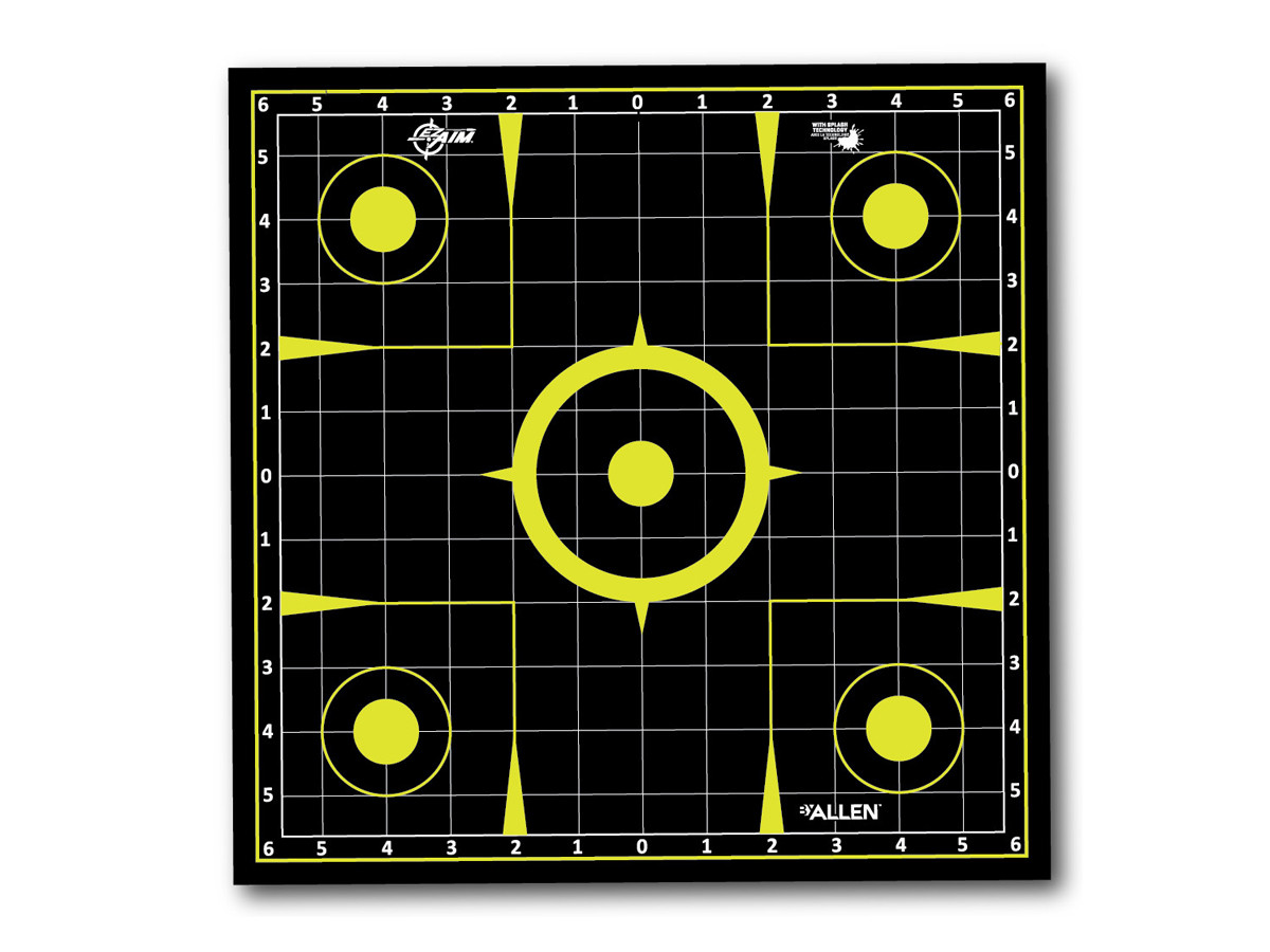 Allen Company EZ Aim Splash Sight-In Grid Target Roll, 12x12, 8ct