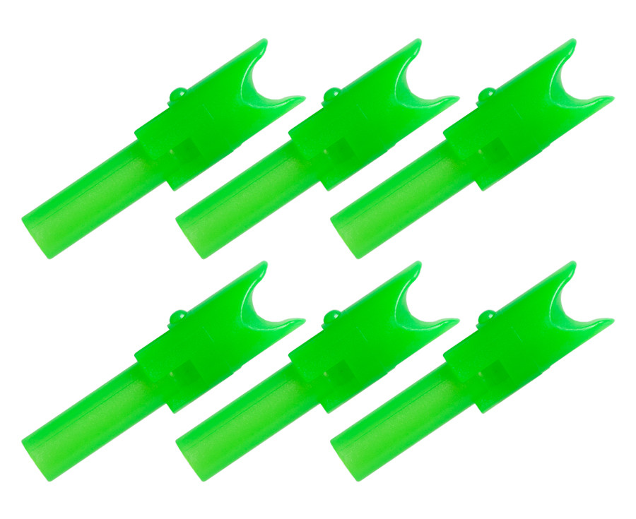 TenPoint Alpha-Nocks - Green Molded - 6 Pack